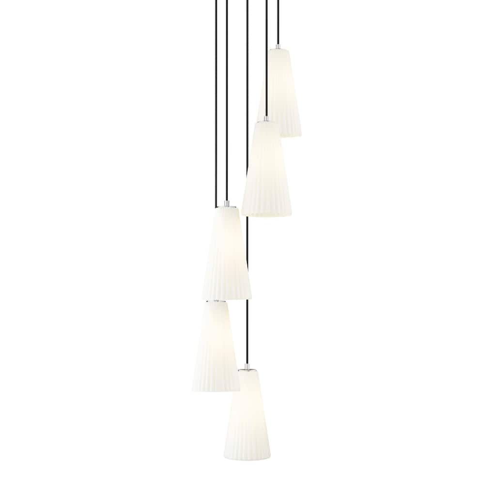 Z-Lite 3043P7-5R Farrell 5 Light 12" Wide Chandelier