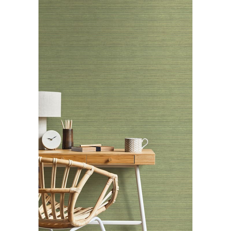 Galerie Wallcoverings Just Kitchens Grasscloth Effect Vinyl on Non-woven Matte Wallpaper Roll