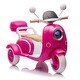 preview thumbnail 41 of 78, 12V Three-Wheel Ride-On Electric Motorcycle for Kids, Slow Start, Multi-function Player, USB & Bluetooth, Ages 3-6 Rose Red