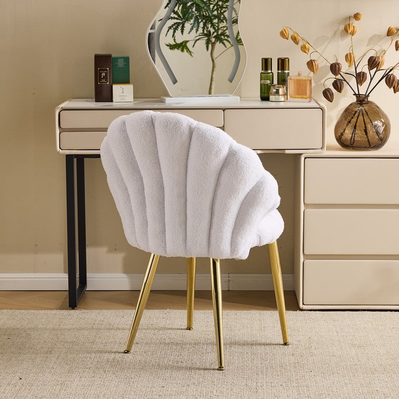 Shell-Shaped Vanity Chair