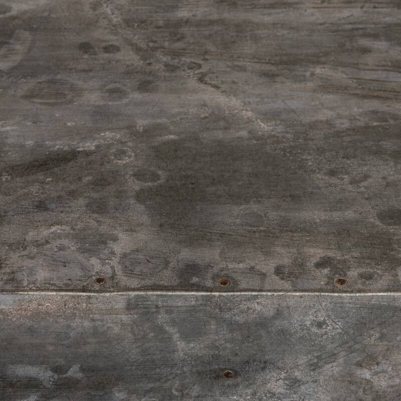 Reclaimed 2-Piece Wood & Metal Hutch with 4 Divided Shelves (Top sits or hangs)