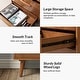 preview thumbnail 24 of 27, Lisa Mid-Century Modern 24"W 3-Drawer End Table with Charging Station by HULALA HOME