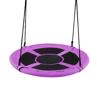 Outdoor and Indoor 40-Inch Flying Saucer Tree Swing for Play and Fun - 40" ~ 63"