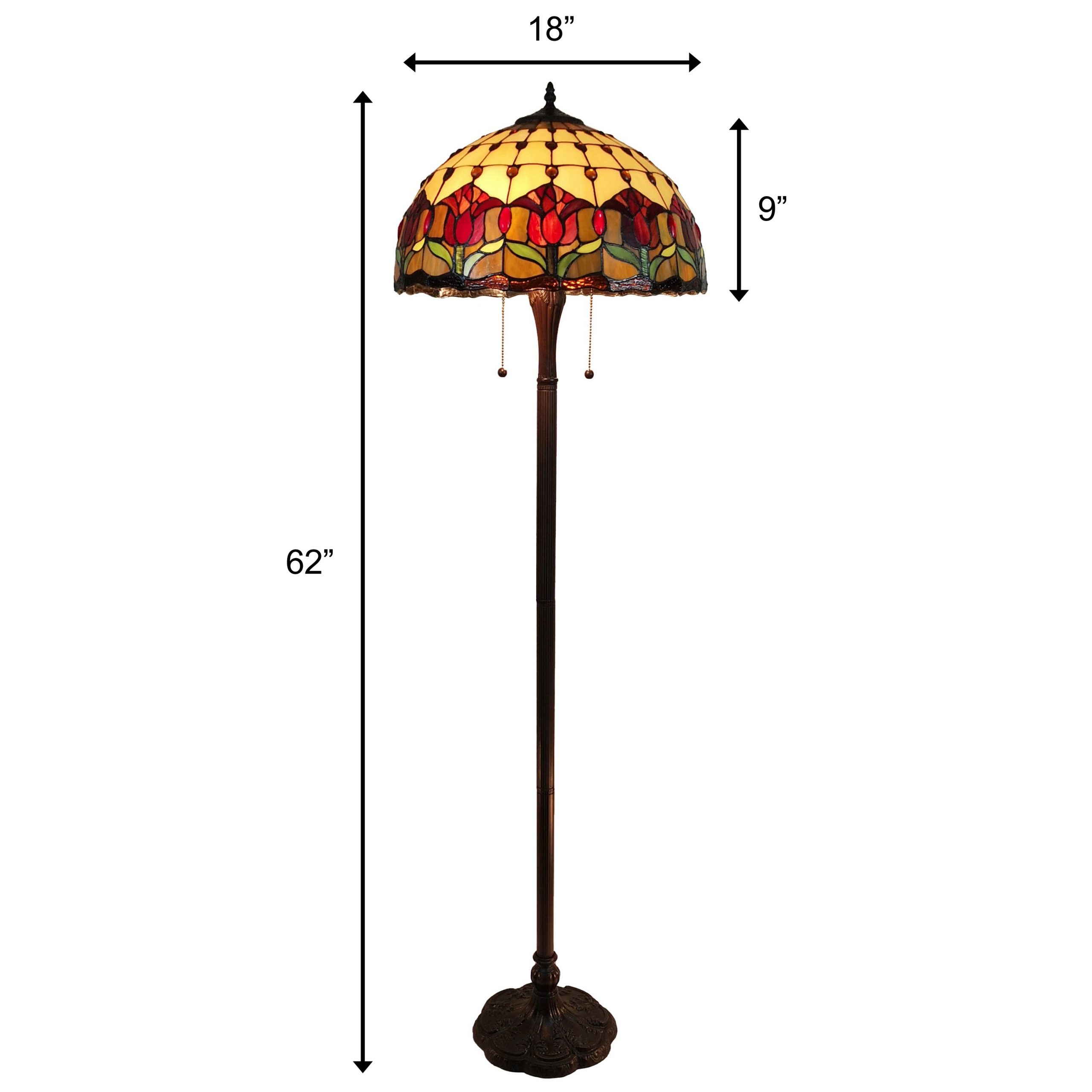 Amora tiffany shop floor lamp