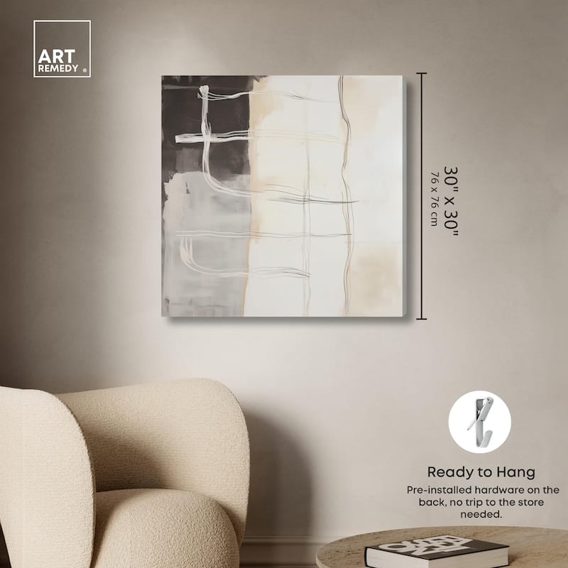 Gestural Glyphs I Canvas by Art Remedy, Gallery Wrapped