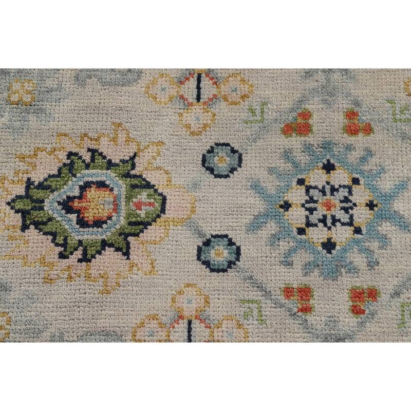 Oushak Style Area Rug Handmade Transitional Wool Carpet - 8'10"x 11'10"