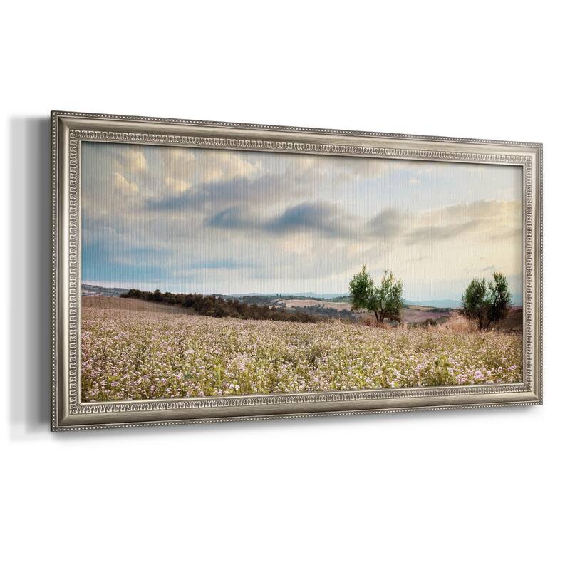 Tuscan Wildflowers Premium Framed Canvas- Ready to Hang