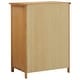 preview thumbnail 5 of 3, vidaXL Wardrobe 29.9"x20.5"x41.3" Solid Oak Wood