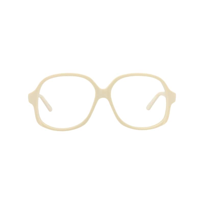 Valentino Round-Frame Acetate Optical Frames - Ivory Ivory Transparent - Multi