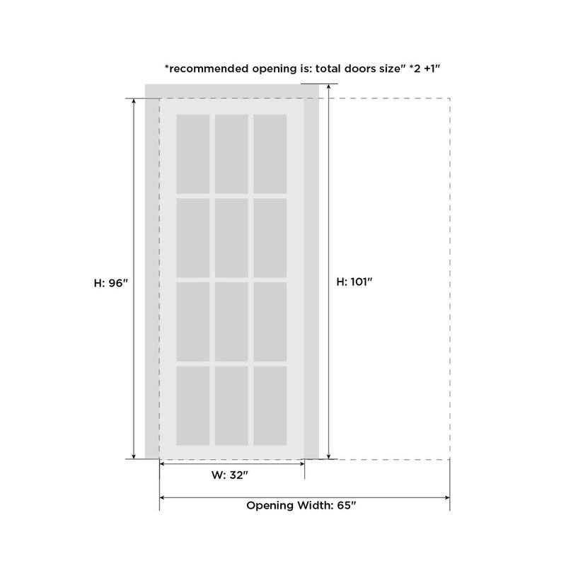 SartoDoors Planum 2102 | Interior French Doors French Door | Solid Wood w/ Glass | Hardware Set | 18x80, Oak
