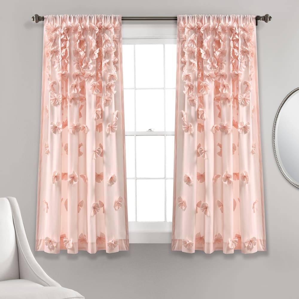 Silver Orchid Turpin Single Window Curtain Panel