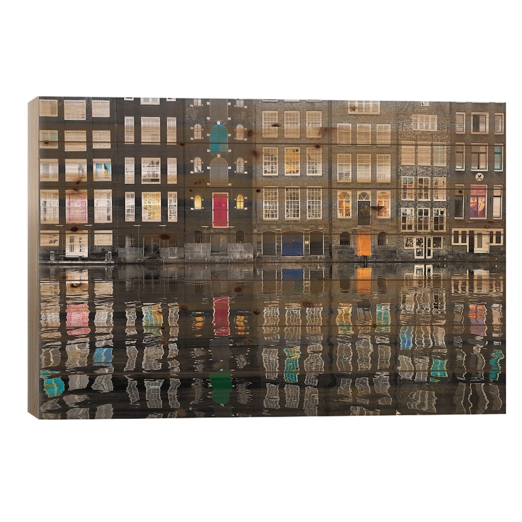 Amsterdam 39 Print On Wood by Igor Shrayer - Multi-Color