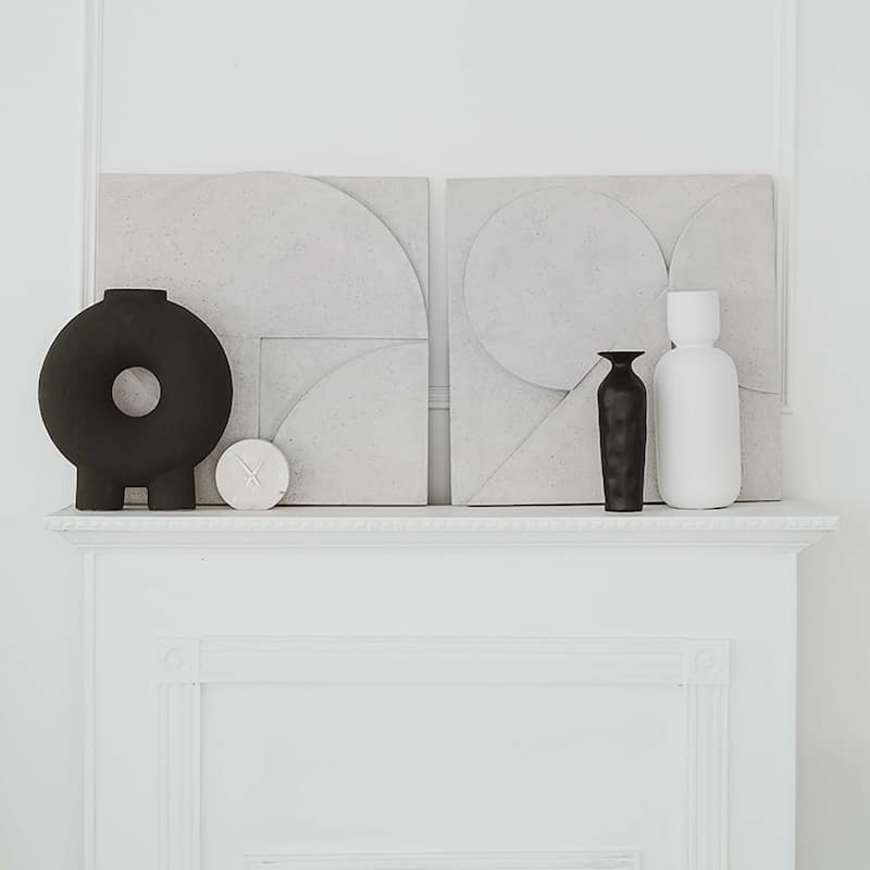 Renwil Mojave 24" Wide Wall Art, Off-white - White