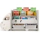 preview thumbnail 1 of 4, Car-Shaped Toy Storage Organizer 3-Tier Toy Shelf w/ Storage Boxes Beige+Grey
