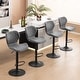 preview thumbnail 2 of 27, HOMYKA Swivel Adjustable Height Stool Set of 4