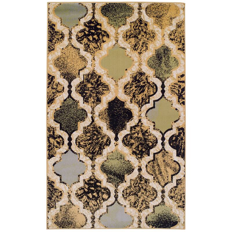 Superior Viking Contemporary Geometric Trellis Indoor Runner or Area Rug