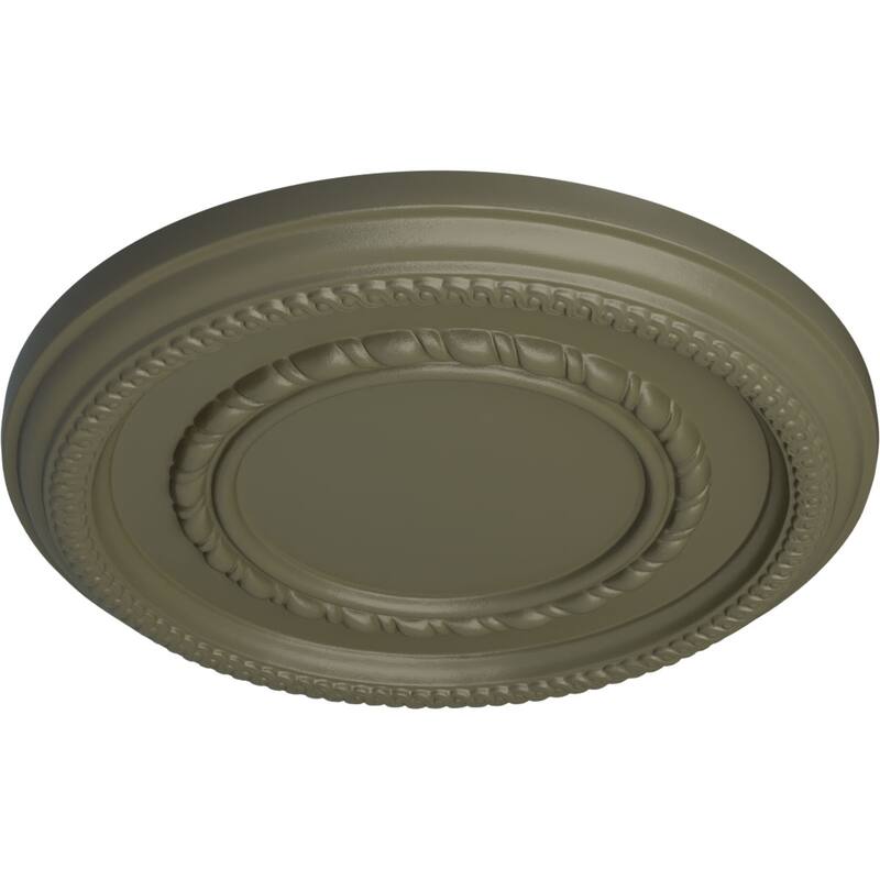 12 5/8"OD x 1 1/8"P Federal Roped Small Ceiling Medallion