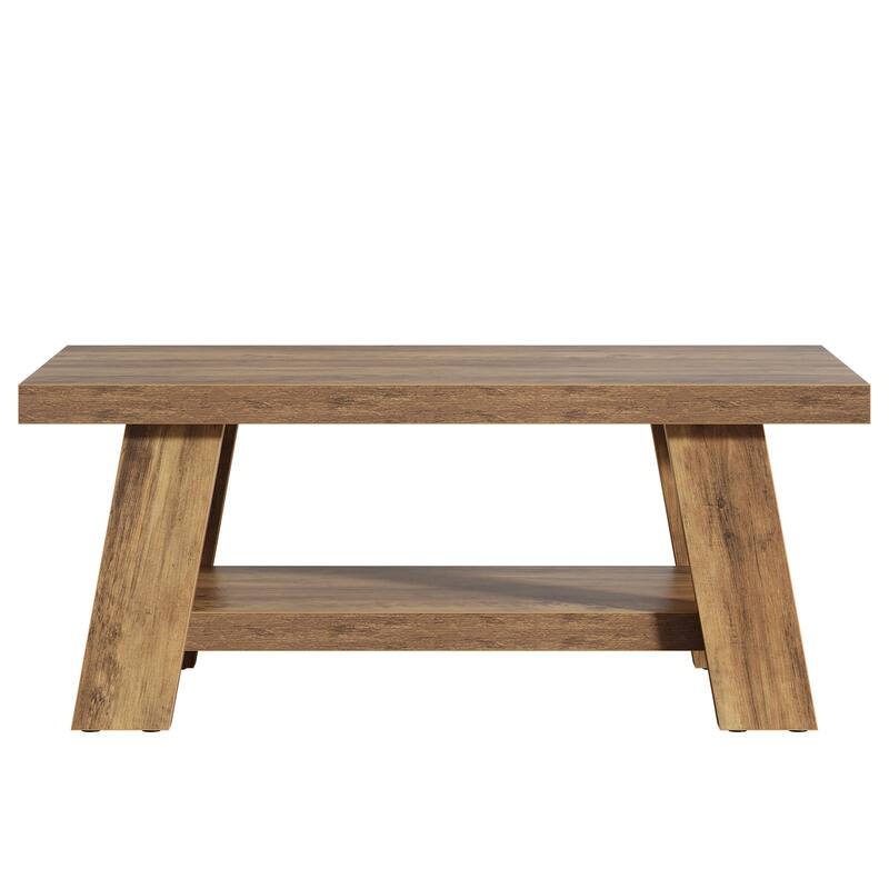 Farmhouse Coffee Table, Wood Center Table