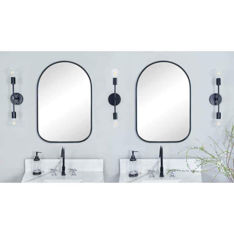TEHOME Arch Metal Wall Mirror