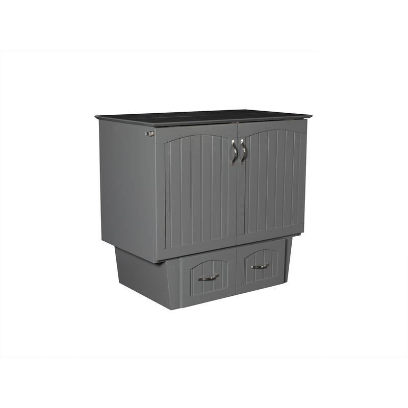 Murphy Bed Chest - Storage Drawer & USB Charger - Space Saving Furniture
