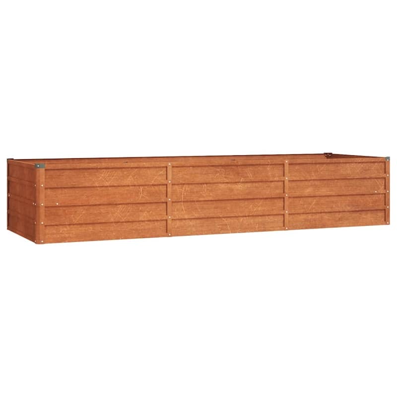 vidaXL Garden Raised Bed Outdoor Patio Backyard Planter Rusty Corten Steel