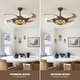 preview thumbnail 8 of 49, Smart Tiffany Stained Glass Retractable Led Ceiling Fan