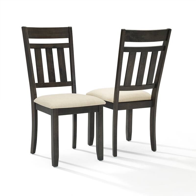 Crosley Hayden 4Pc Dining Set Slate Table, 2 Chairs, Bench