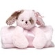 preview thumbnail 1 of 4, Baby Wiggles Cuddle Me Sleeper, Pink Puppy Dog Large Size Security Blanket, 28.5" x 28.5"