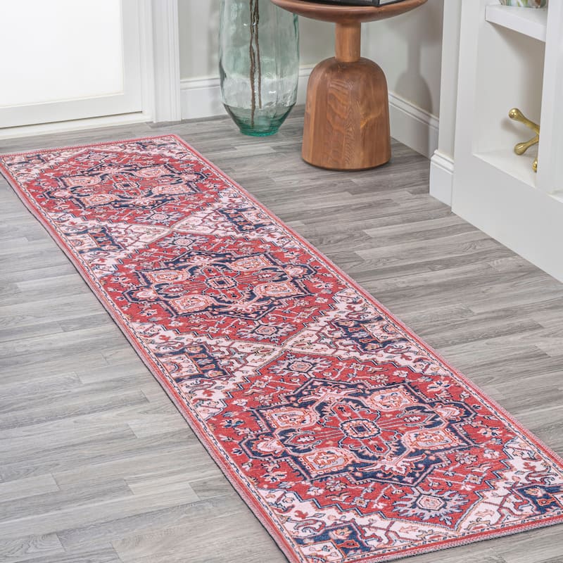 JONATHAN Y Cirali Ornate Large Medallion Machine Washable Area Rug