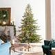 preview thumbnail 30 of 43, Glitzhome 7.5ft/9ft Pre-Lit Full Fir Artificial Christmas Tree w/Foot Pedal & Remote Control Simple Setup