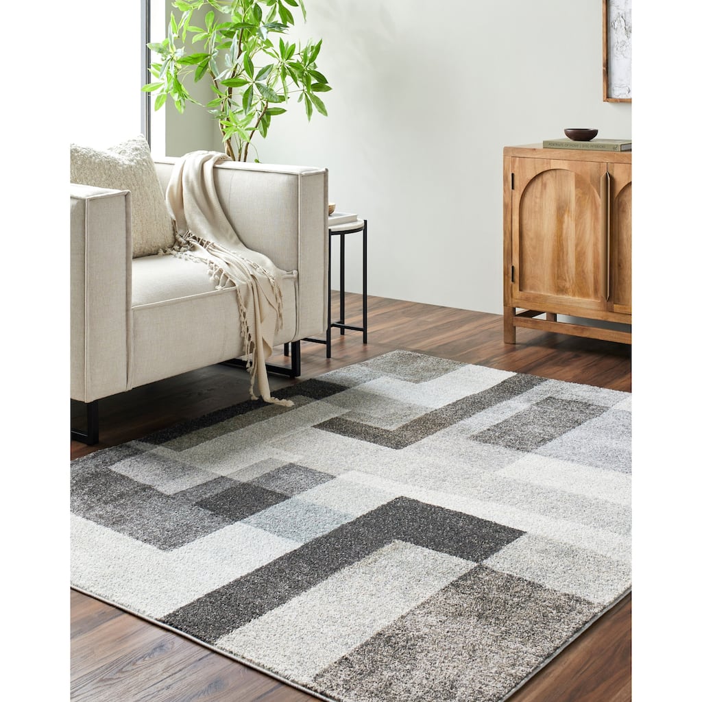Livabliss Casual Hyde Park Abstract Area Rug