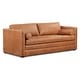 preview thumbnail 5 of 33, Poly & Bark Napa 82" Leather Pull-Out Convertible Sleeper Sofa - Full Grain Genuine Italian Leather