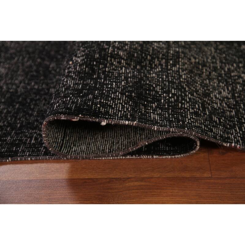 Distressed Over-Dyed Anatolian Turkish Vintage Handmade Wool Carpet - 4'10" x 13'3"