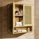 preview thumbnail 17 of 19, Bathroom Wall Cabinet Storage Organizer with Adjustable Shelf Double Door