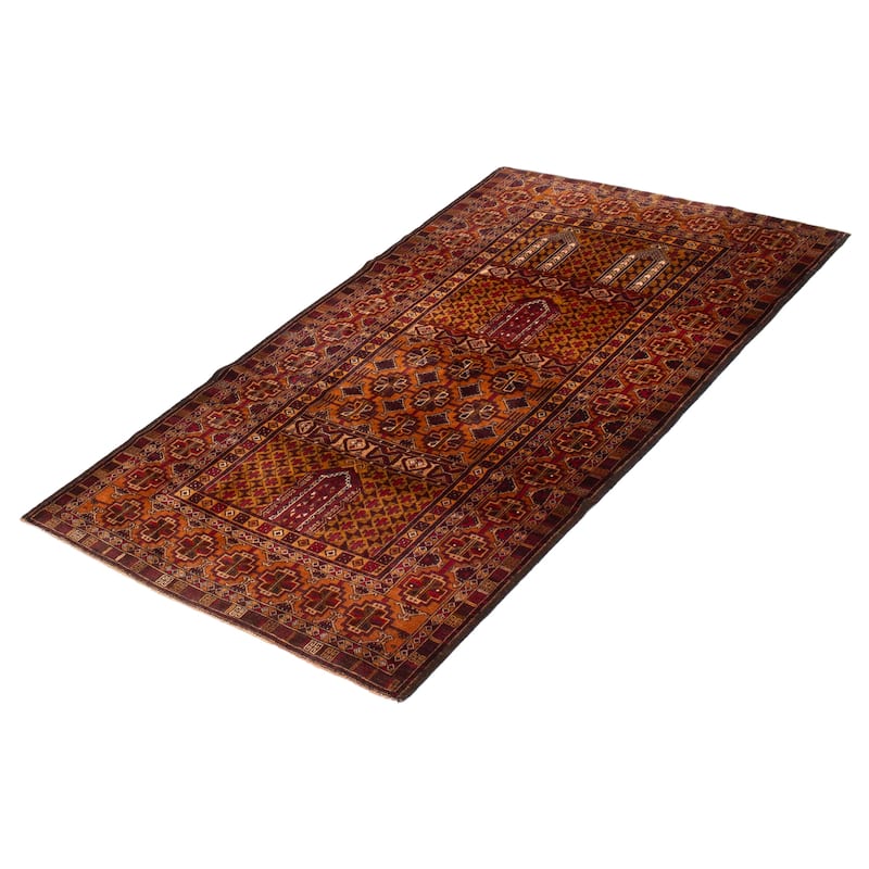 Teimani Brown Rug 3'11" x 7'1" - 3'11 x 7'1