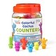 preview thumbnail 1 of 6, Hand2Mind Colorful Cactus Counters, Set of 72 Multi - STEM - Kids