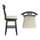 preview thumbnail 22 of 30, Ronda Napoleon Back Wood Swivel Chair