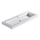 preview thumbnail 28 of 69, Dowell 18" FTB Resin Bathroom Vanity Basin 48Wx18Dx6H Wide Bowl - White