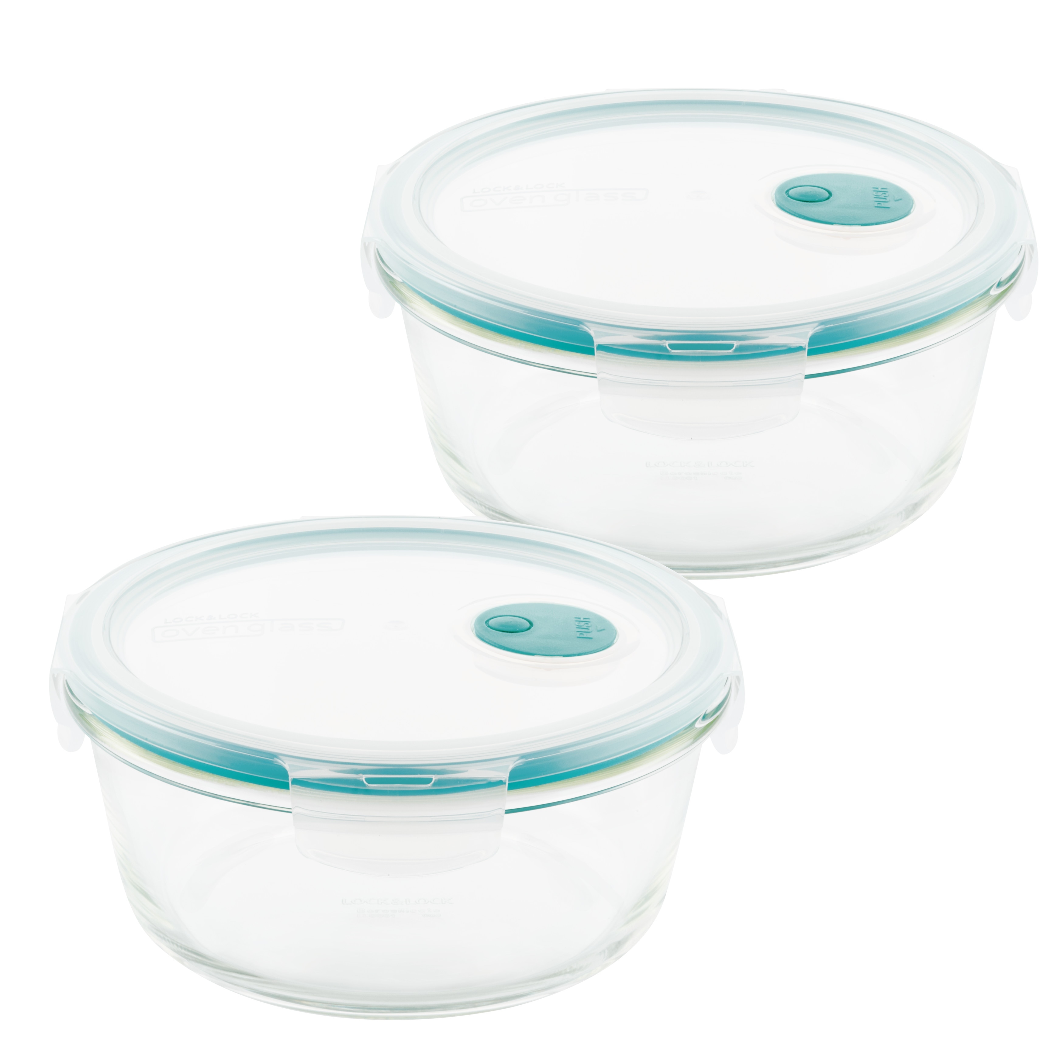 Lock N Lock Purely Better Vented Glass Round Food Storage Container