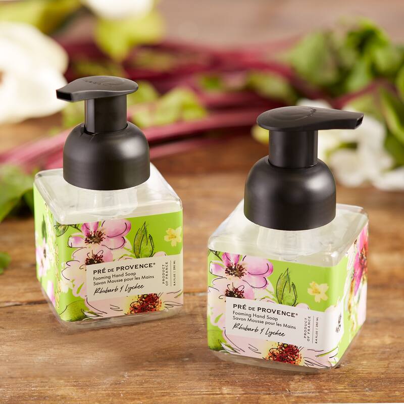 Pre de Provence Le Jardin - Foaming Soap 250Ml- Rhubarb & Lychee
