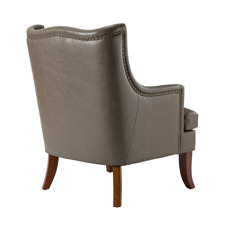 Konrad Comfy Living Room Vegan Leather Armchair by HULALA HOME