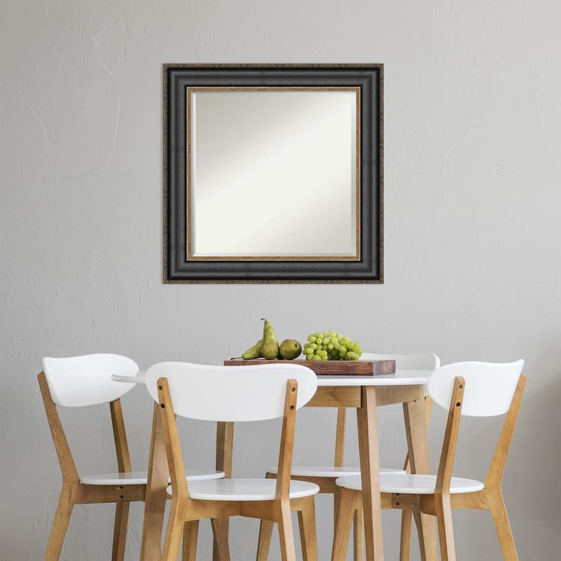 Beveled Wall Mirror - Thomas Black Bronze Frame - Thomas Black Bronze