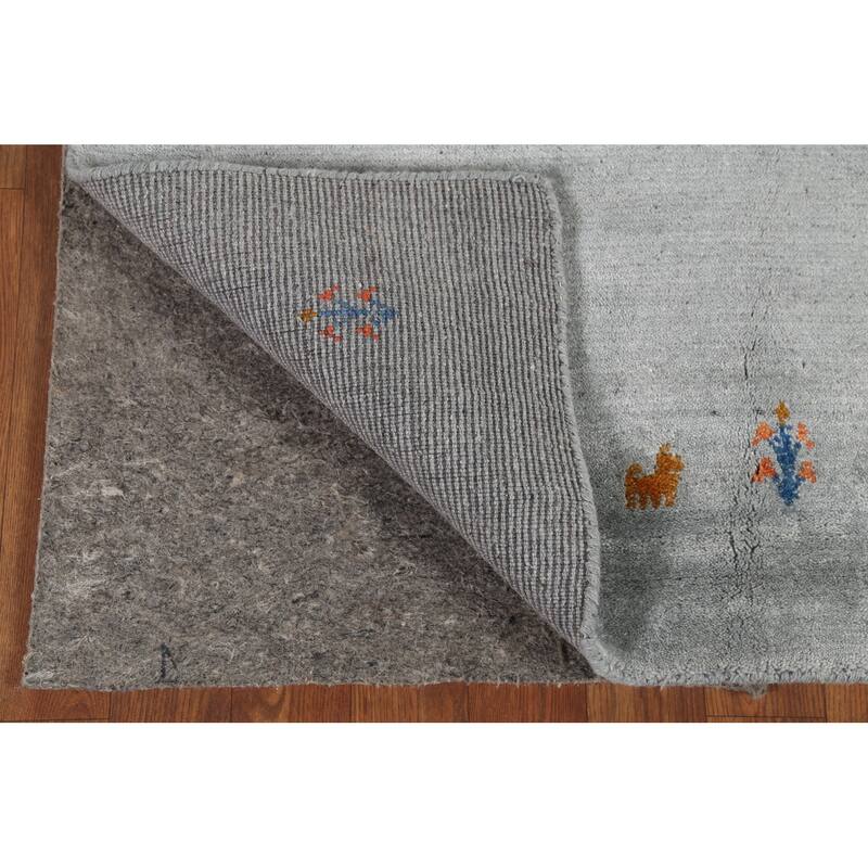 Gabbeh Oriental Area Rug Handmade Wool Carpet - 3'6"x 6'6"