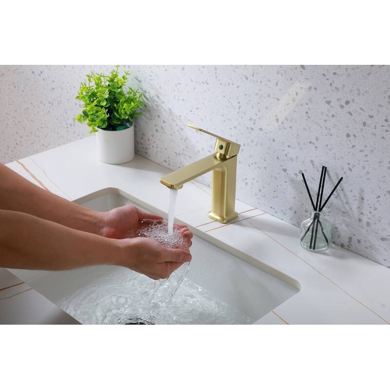 Indigo Home Single Hole Single Handle Bathroom Faucet