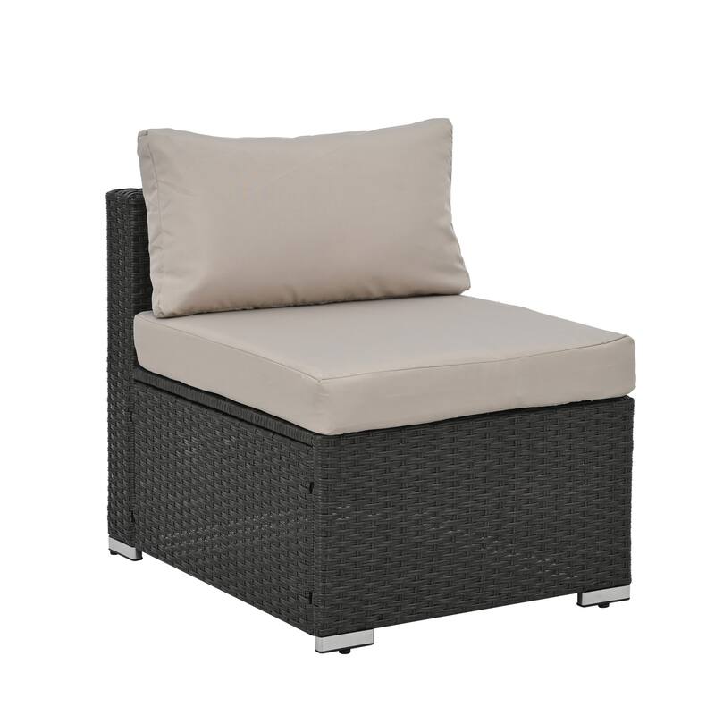 Outdoor Wicker Weaving Conversation Combo Set of 7