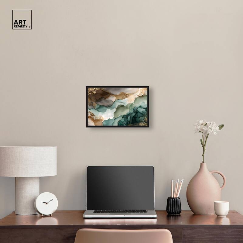 Golden Estuary I Canvas by Art Remedy