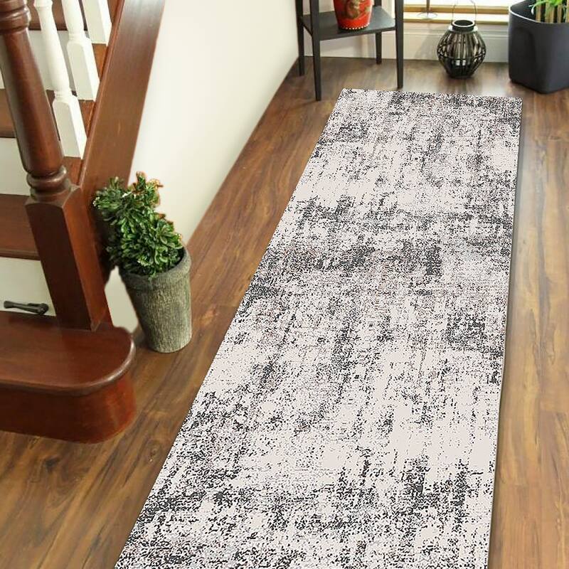 Sylvia Beatrice Ivory Polyester Blend Performance Area Rug
