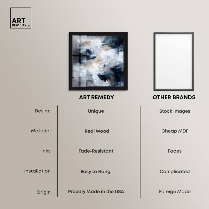 Midnight and Ivory II Shadowbox by Art Remedy