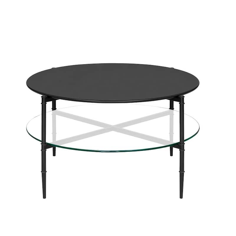 Round Coffee Table with Interchangeable Wood and Glass Top，for Living Room Bedroom Studio,Comfy，Living Room table Comfy Reading