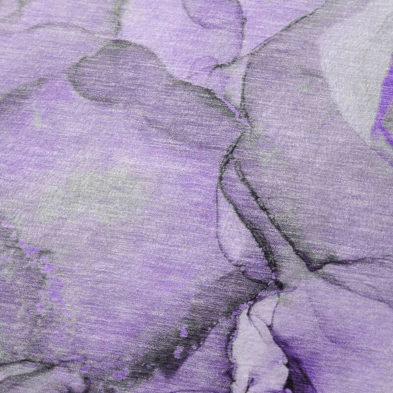 Premium Machine Washable Abstract Contemporary Sherpa Throw Blanket